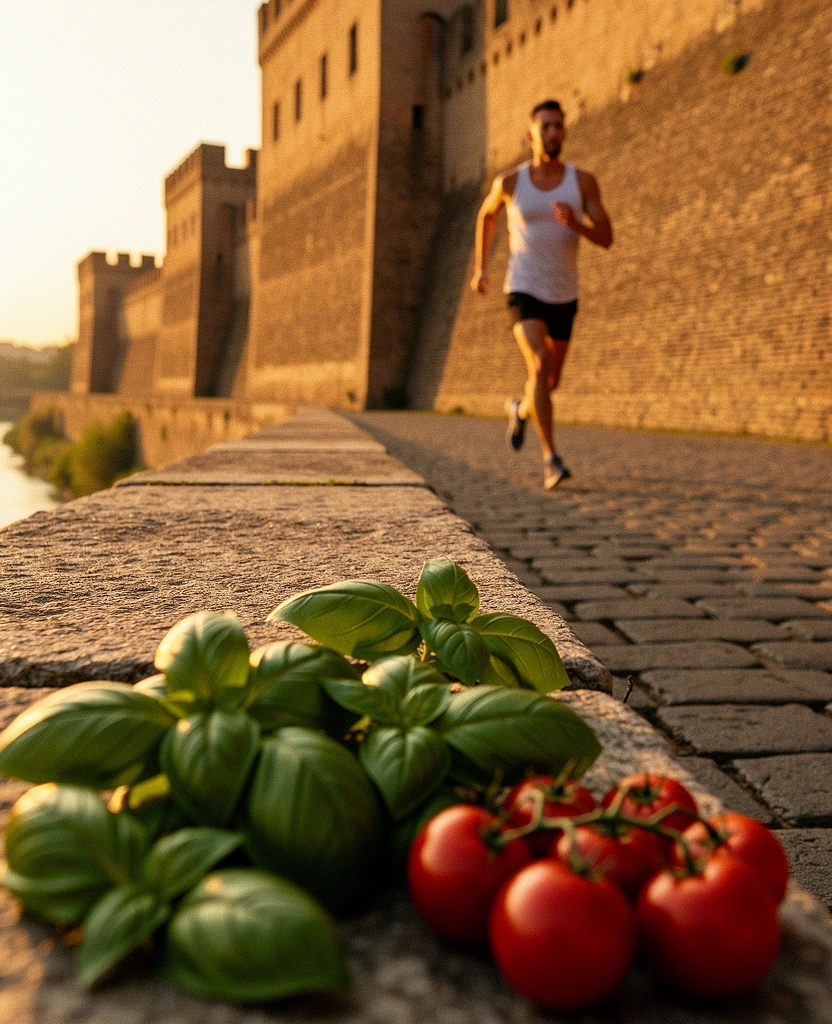 Active movement along the Tiber